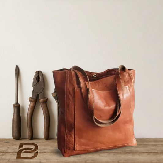 Lorena - Large Vintage Leather Tote - Heritage Limited Edition