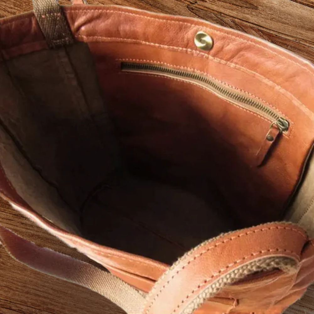 Lorena - Large Vintage Leather Tote - Heritage Limited Edition
