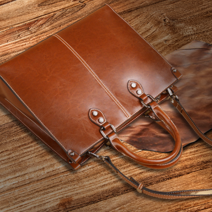 Apolline - Structured Leather Tote - Heritage Limited Edition