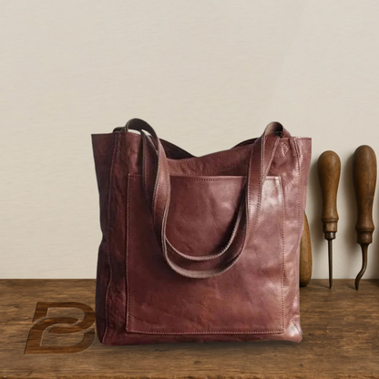 Lorena - Large Vintage Leather Tote - Heritage Limited Edition